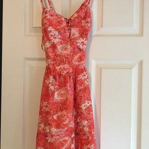 Guess Sundress Size 6 Orange Floral